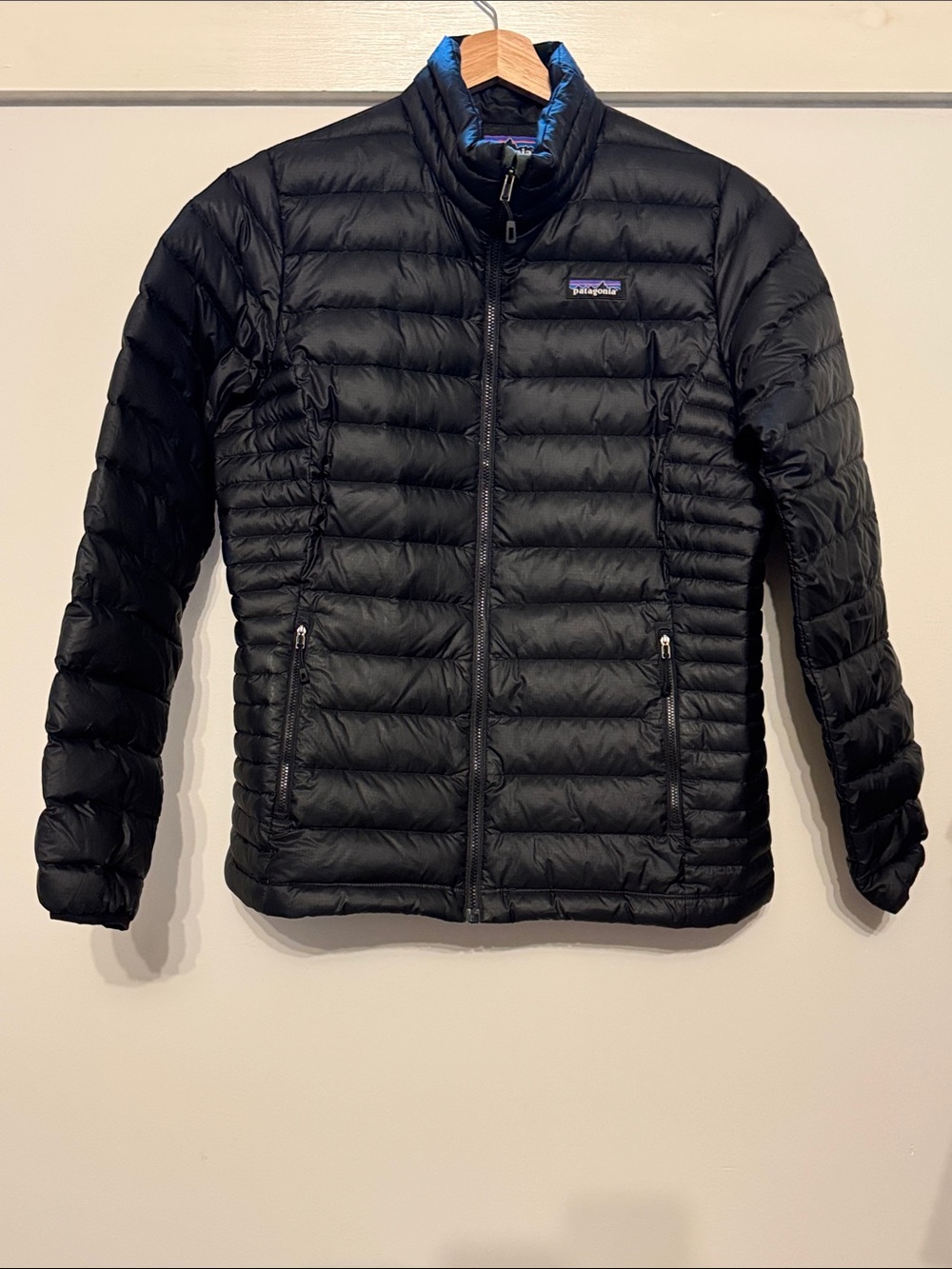 Patagonia Down Puffer Jacket Black Goose Down Lightweight Women’s Size L